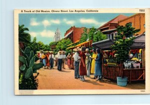 M-28668 A touch of Old Mexico Olvera Street Los Angeles California