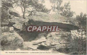 Postcard Old Forest of Fontainebleau Belvedere Carnot (Rock Cassepot)