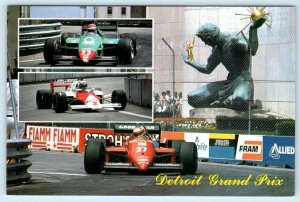 Auto Racing DETROIT GRAND PRIX, Michigan MI ~ Race Cars  4x6 Postcard