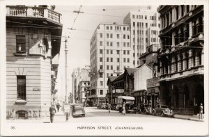 Johannesburg South Africa Harrison Street Solly Kramers Unused RPPC Postcard G99