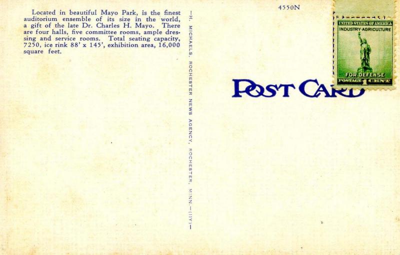 MN - Rochester. Mayo Clinic Auditorium