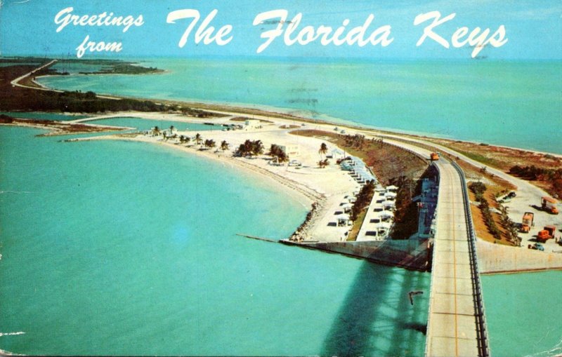 Florida Keys Greetings Bahia Honda Bridge On The Overseas Highway 1970