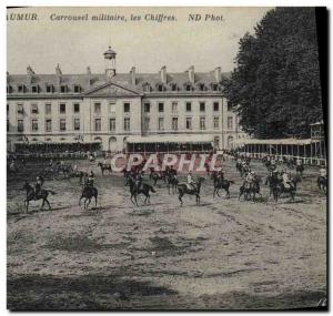 Old Postcard Horse Equestrian Saumur military Carousel Figures