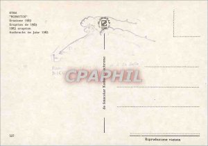 Postcard Modern Etna eruption 1983