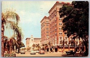 Vtg St Petersburg Florida FL First Avenue North Princess Martha Hotel Postcard