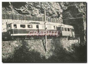 Old Postcard Test of a locomotive Transandine above Sassal