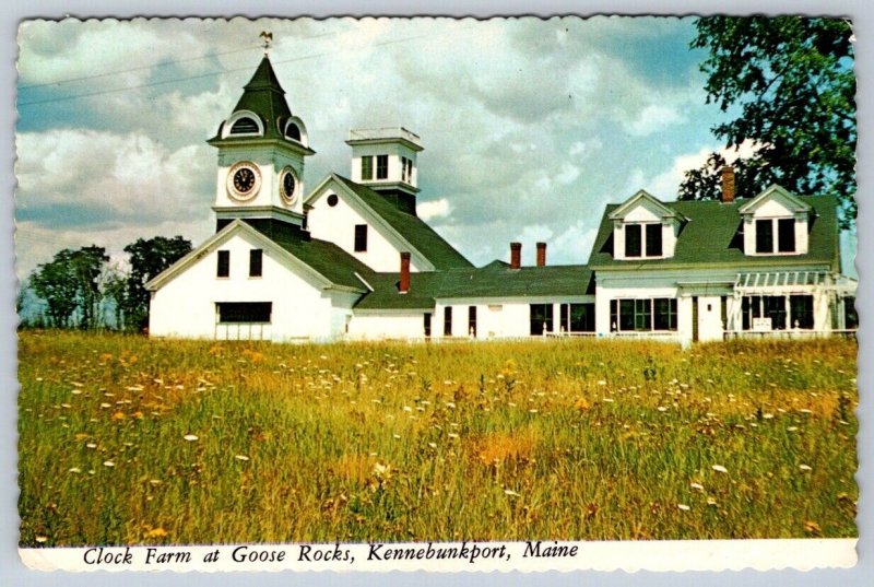 Clock Farm At Goose Rocks, Kennebunkport, Maine, 1977 Chrome Postcard