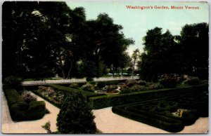 Washington Garden Mount Vernon Virginia VA Landscaped Grounds Maze Postcard