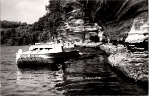 Real Photo Postcard Land and Water Tour Duck Boat Miss Wisconsin Wisconsin Dells