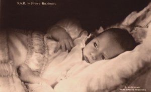 Royalty Belgium S.A.R. le Prince Baudouin Vintage RPPC C268