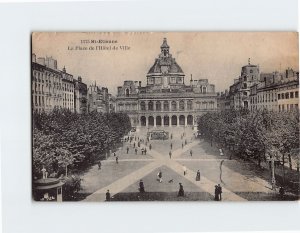 Postcard La Place de l Hôtel de Ville Saint Étienne France