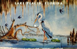 Florida Lake Placid Serene Scene Painted By Wade Kapaldo On Wall Of Lake Plac...