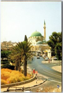 VINTAGE CONTINENTAL SIZE POSTCARD VIEW OF MOUNT OF OLIVES HOLY LAND ISRAEL