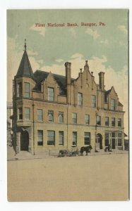 Postcard First National Bank Bangor PA