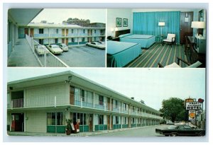 Savannah Georgia GA, Quality Course Motel Room View Cars Vintage Postcard