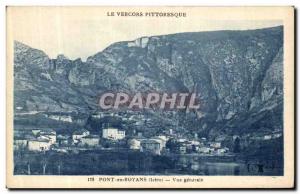 Old Postcard The Vercors Royans Picturesque Bridge General view