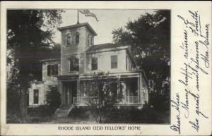 Providence RI Odd Fellows Home c1905 Postcard