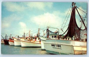 1960 Corpus Christi Texas Vintage Postcard Shrimp Boat L Head Gulf Tide Unposted