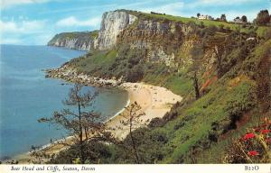 uk7825 beer head and cliffs seaton devon uk