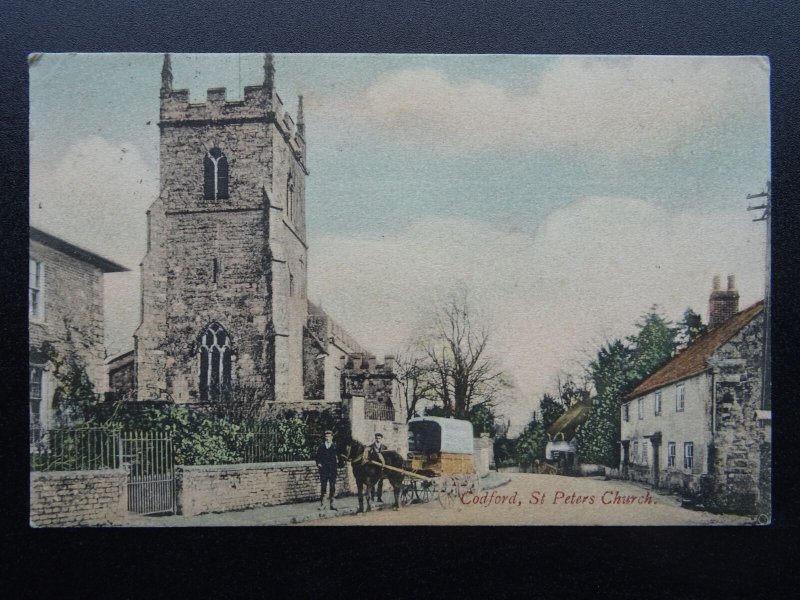 Wiltshire CODFORD & St. Peters Church c1905 Postcard by R. Wilkinson & Co.