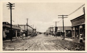 Pincher Creek Alberta Street Scene Winchester Cigarette Sign Litho Postcard E86