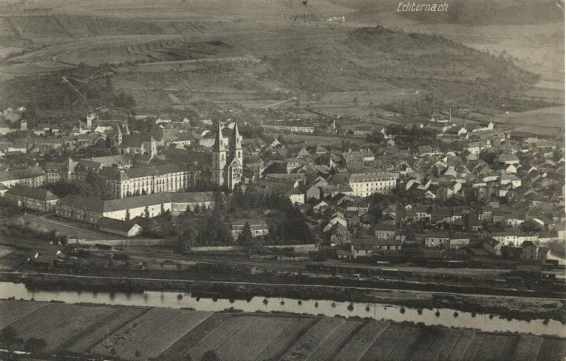 luxemburg luxembourg, ECHTERNACH, Panorama (1920s)