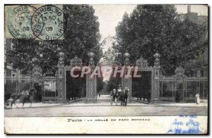 Old Postcard The Paris Grill Du Monceau park