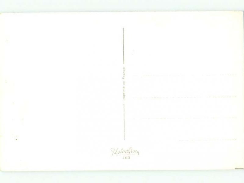 foreign Old Comic signed FRENCH WOMAN FALLING FROM BOAT AC3424@