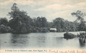 New Egypt New Jersey Oakford Lake Scenic View Vintage Postcard AA84323