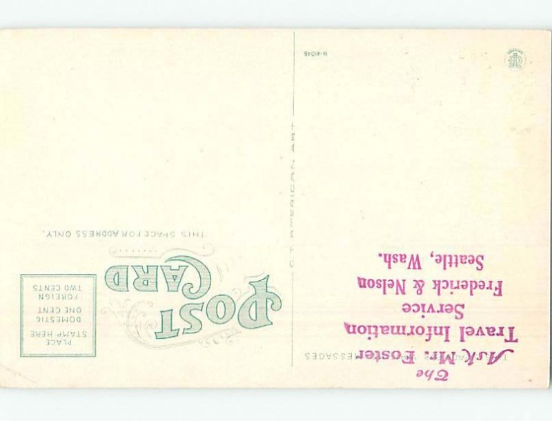 W-Border HOTEL SCENE Seattle Washington WA B3059