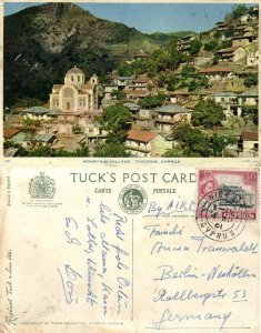 cyprus, TROODOS, Mountain Village, Cathedral (1961) Raphael Tuck 106 Postcard