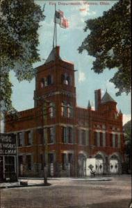 Warren OH Fire Department c1910 Postcard