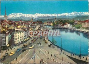 Modern Postcard Zurich Limmatquai