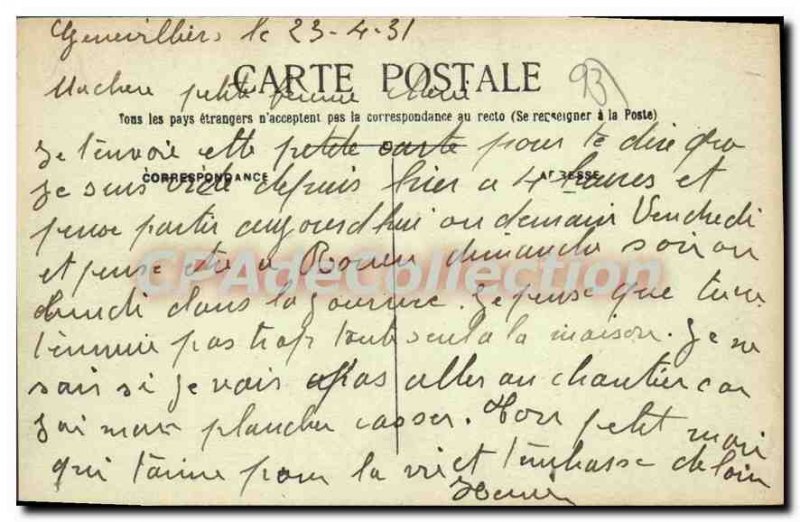 Postcard Old Saint Denis Quai De Seine And Schools