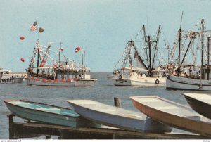 Blessing of the Fleet, boats and fishermen going to and returning from the Gu...