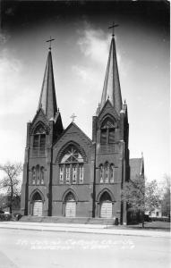 Wahpeton North Dakota~St Johns Catholic Church~Richland County~Vintage RPPC