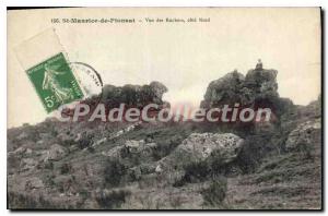 Postcard Old St Maurice Pionsat view Rochers North Coast