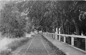 Pataha Street Looking East From Fourth, Pomeroy, WA Postcard