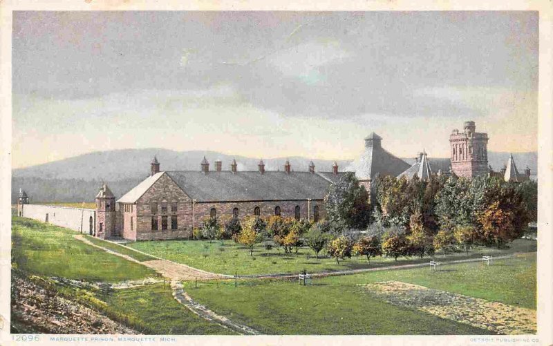 Marquette Prison Marquette Michigan 1910c Phostint postcard