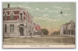 Postcard Main Street Beloit Kansas
