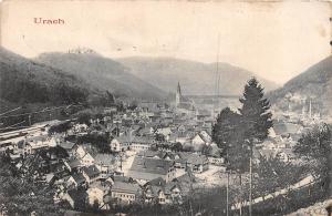 URACH REUTLINGEN GERMANY TOTAL VIEW POSTCARD c1940s