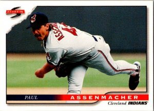 1996 Score Baseball Card Paul Assenmacher Cleveland Indians sk20746