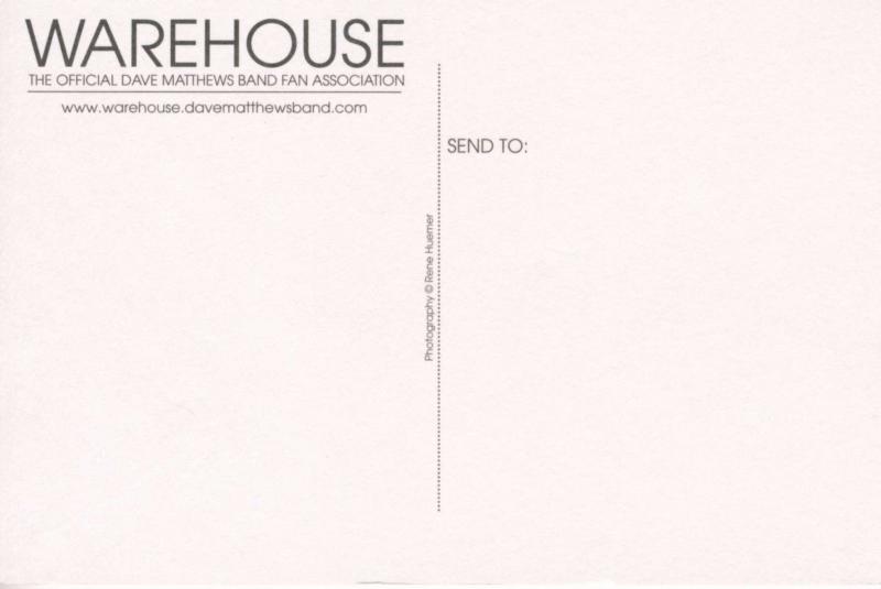 Dave Matthews Band Singer Warehouse Unused Postcard D30