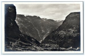 c1920's View of Mountains Vatnehalsen Myrdal Norway RPPC Photo Postcard