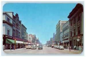 c1960s Main Street, Racine Wisconsin WI Antique Unposted Postcard 