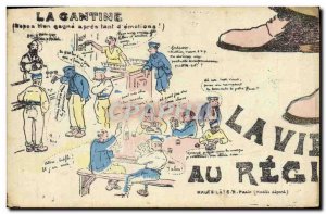 Postcard Old Puzzle Army Canteen