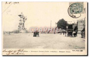 Old Postcard Angouleme Monument Carnot Rempart Desaix