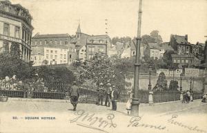 belgium, LUIK LIEGE, Square and Hotel Notger (1907)