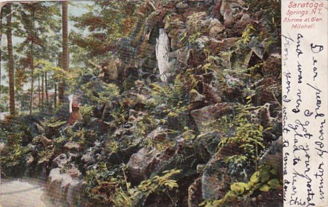 New York Saratoga Springs Shrine At Glen Mitchell 1906