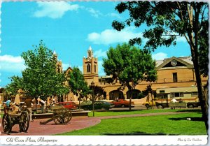 Old Town Plaza Albuquerque New Mexico Postcard